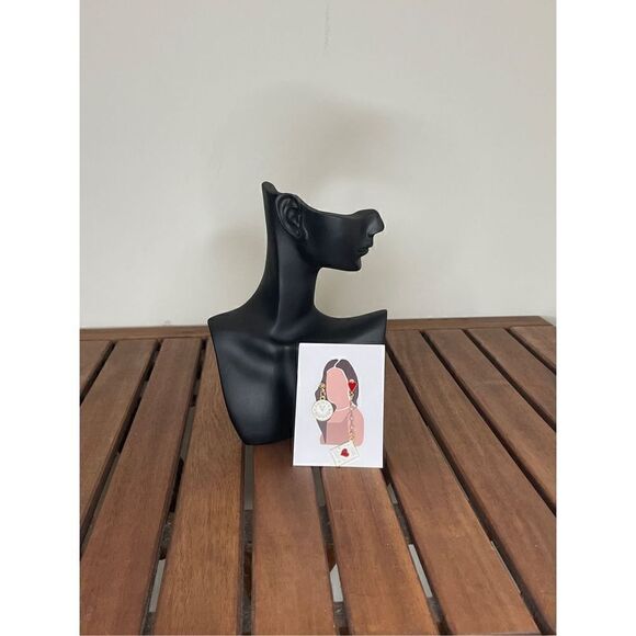 Asymmetric drop earrings - Picture 6 of 6